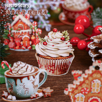 Stickers en cartonaje navideños -20 pzas