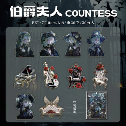 Stickers gothic tale-20 pzas