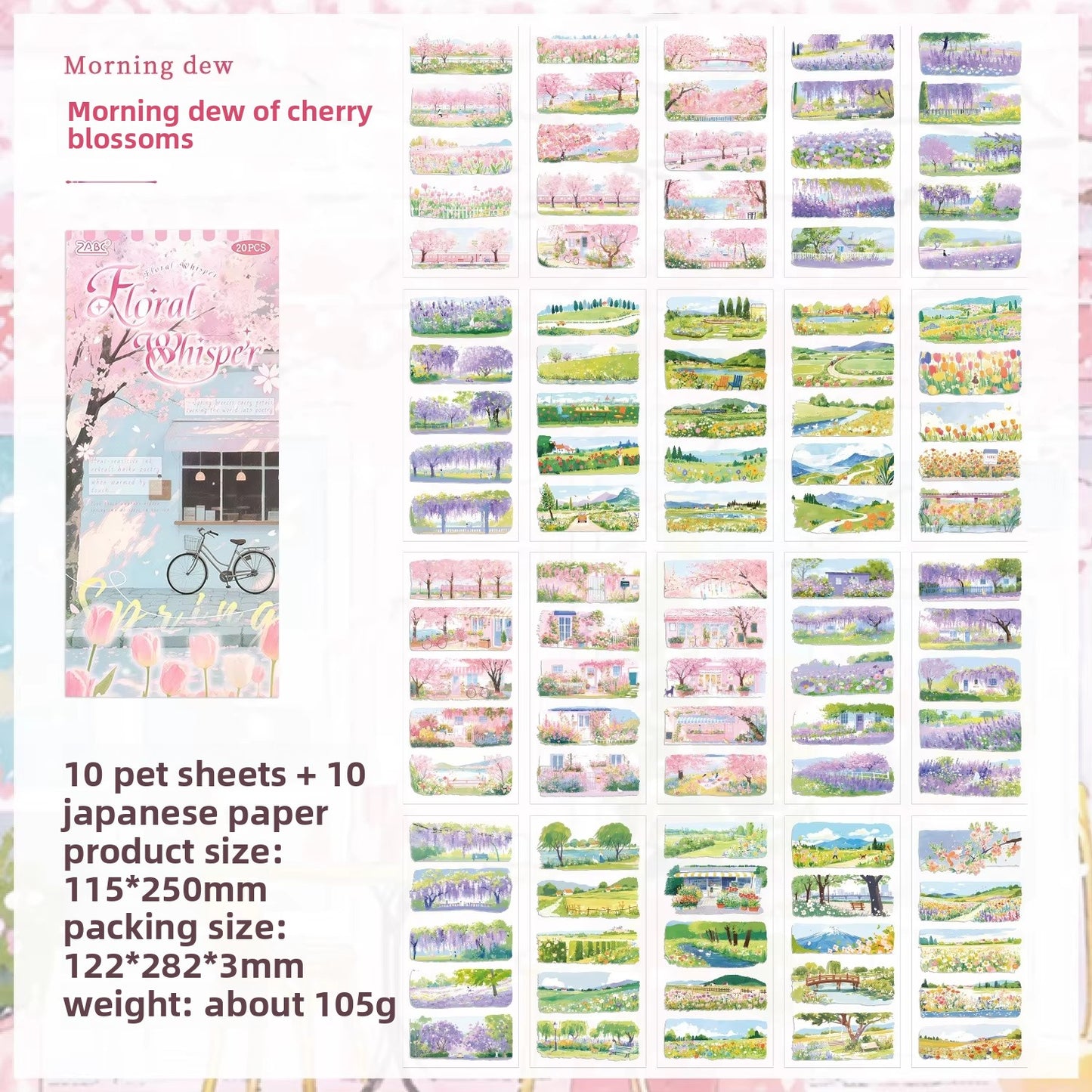 Block de stickers pet seasons-20 hojas