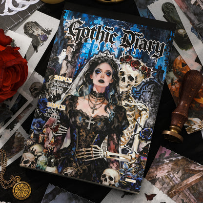 Block de stickers Gothic diary-50 hojas