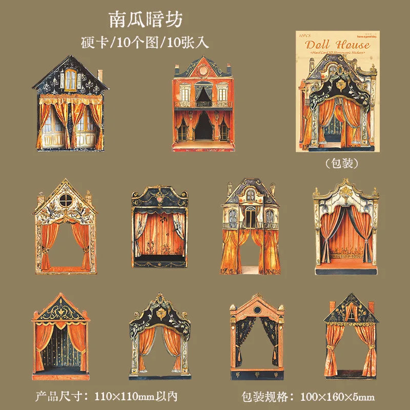 Stickers cartonaje dollhouse-10 pzas