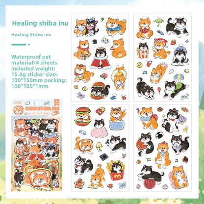 Stickers perritos-4 planchas