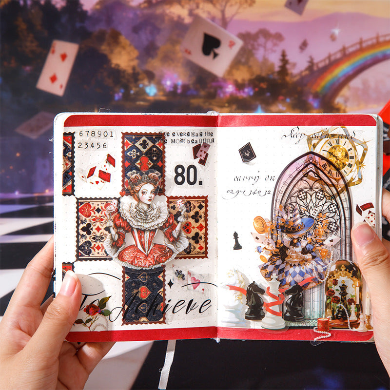 Stickers Alice's time game-100 pzas