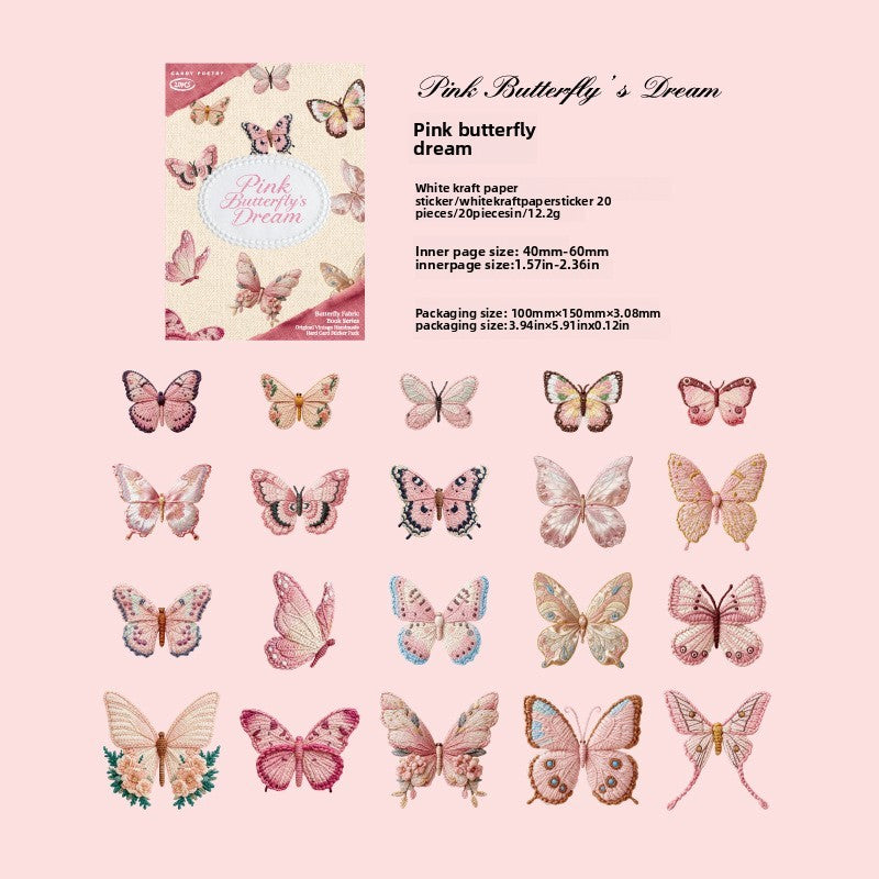 Stickers butterfly-20 pzas