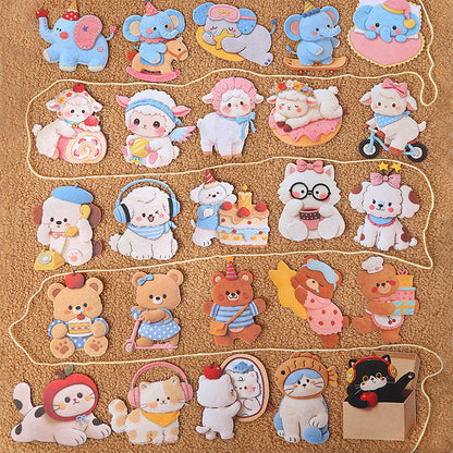 Stickers animales XL cartonaje-10 pzas