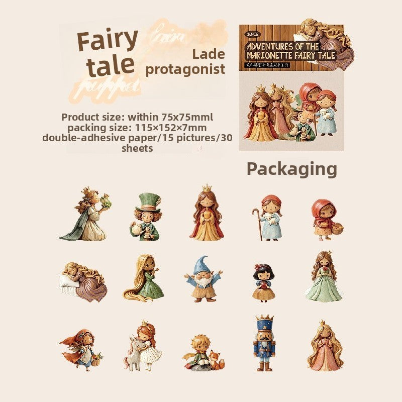 Stickers Adventure of the marionette fairy-30 pzas