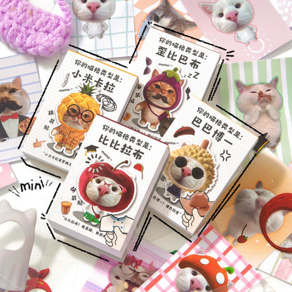 Mini librito cute cat dress up-50 pzas