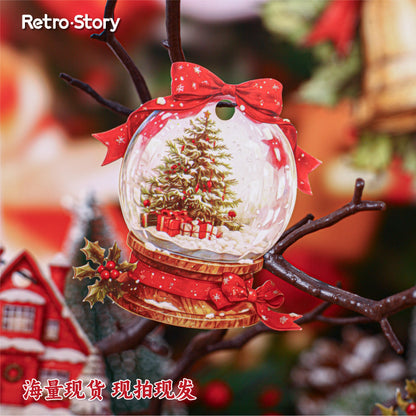 Stickers en cartonaje navideños -20 pzas