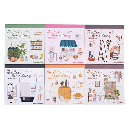 Mini revista the cat home diary-10 hojas