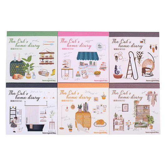 Mini revista the cat home diary-10 hojas
