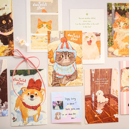 Postcards claw print story-30 pzas