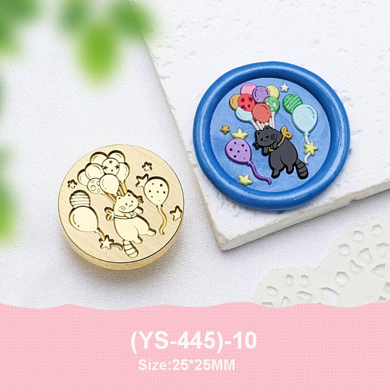 Bronce prediseñado diseño "gatos" 2.5 cm