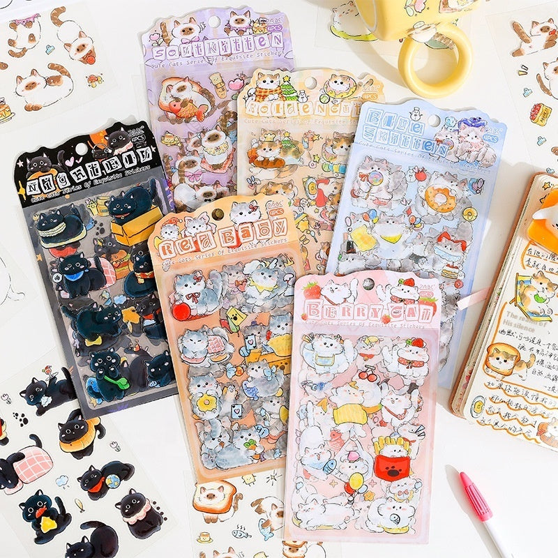 Stickers gatitos cute-4 planchas