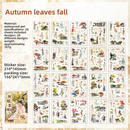 Libro de stickers japonesas-20 hojas