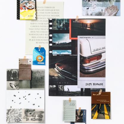 Libro Vesper nostalgic moment (Stickers, cartulinas, sobres, papeles)-28 pzas