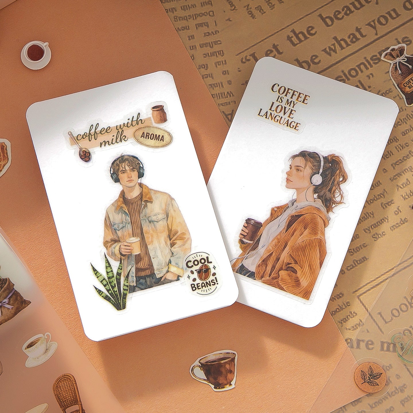 Set de washitape pre cortados reading-4 pzas