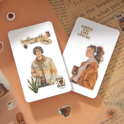 Set de washitape pre cortados reading-4 pzas