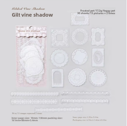 Stickers lace story-30 pzas