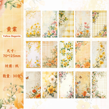 Block de papeles morning flowers-30 pzas