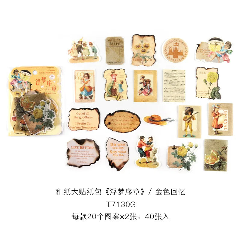 Stickers washi dreams-40 pzas