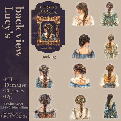 Stickers morning beauty-20 pzas