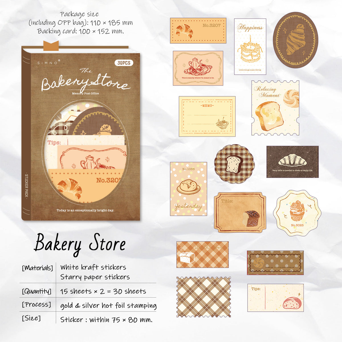 Stickers memory post office-30 pzas