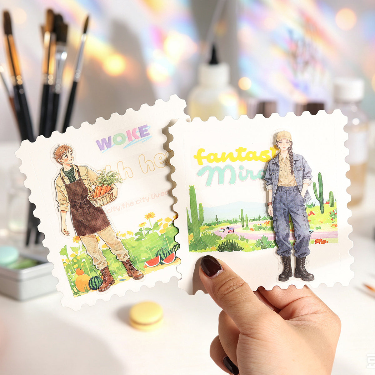 Libro de stickers personajes-50 hojas
