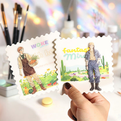 Libro de stickers personajes-50 hojas
