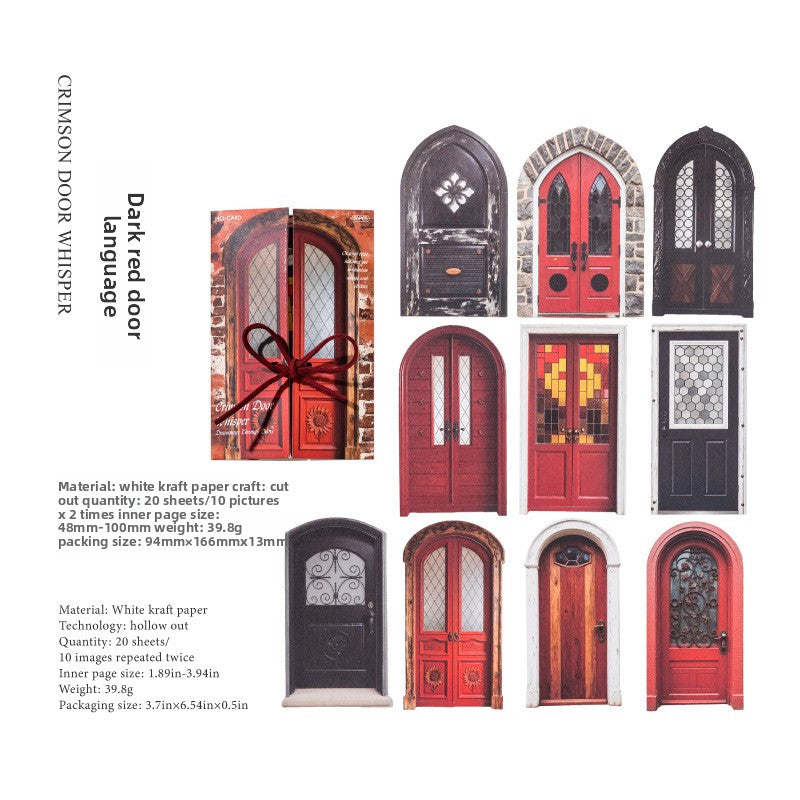 Stickers puertas en cartonaje-20 pzas