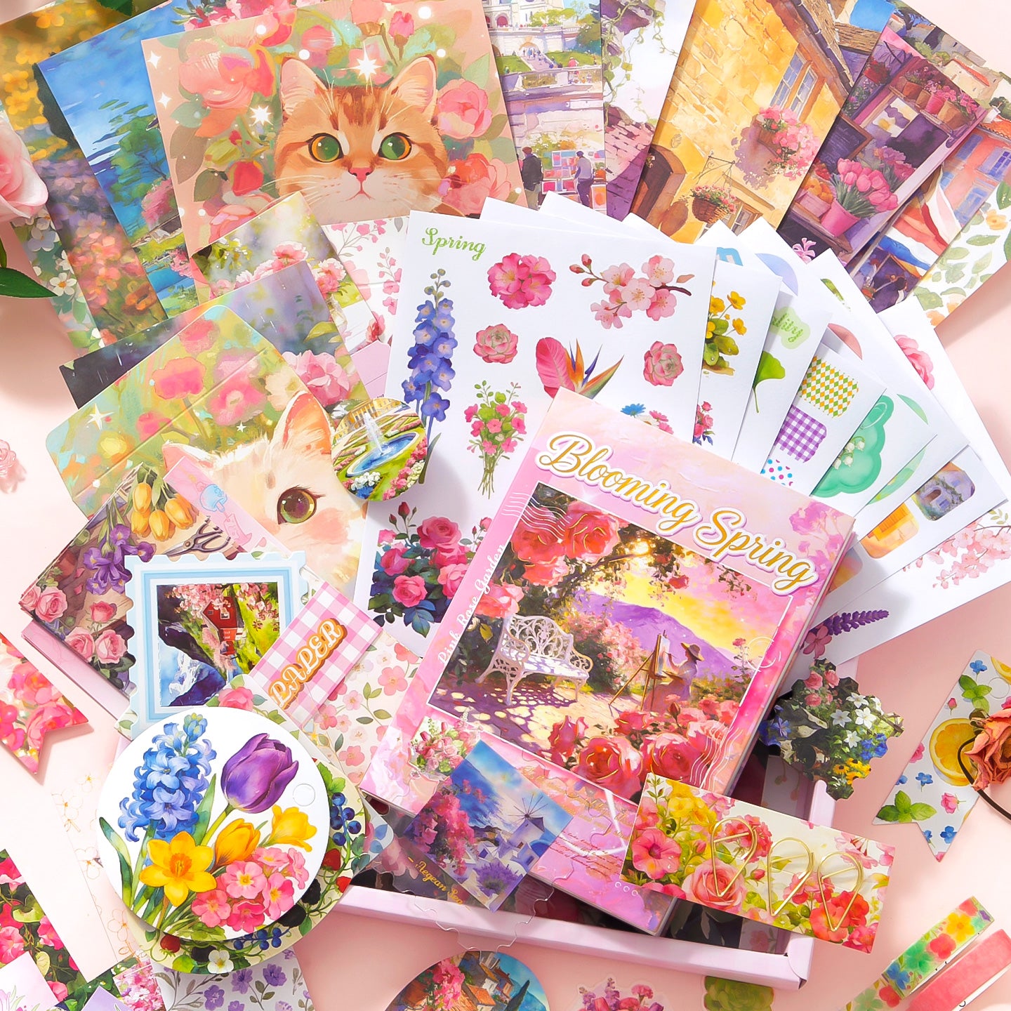 Set de papeleria Blooming Spring-128 pzas