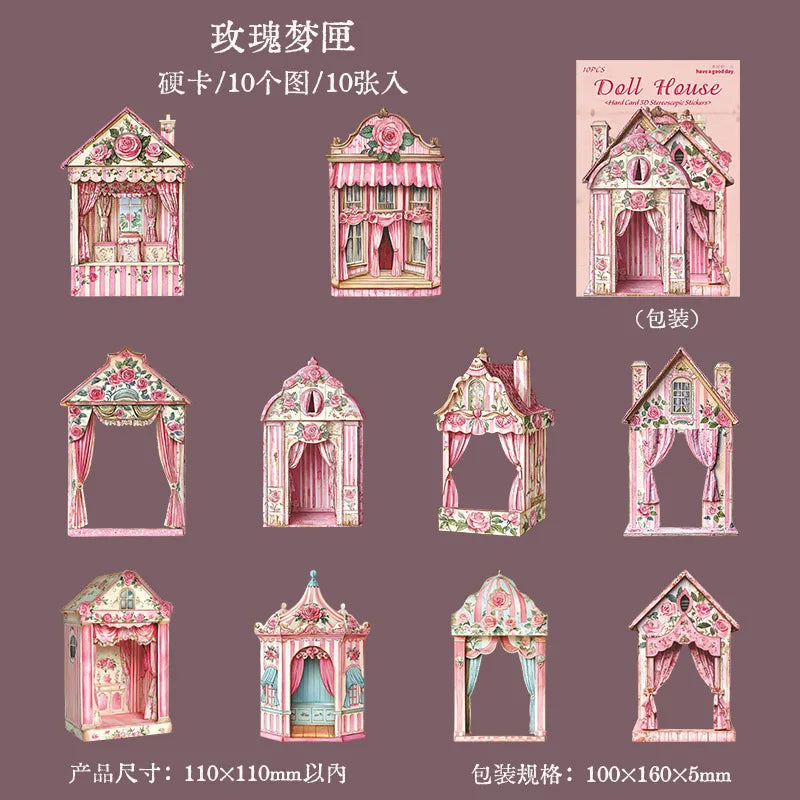 Stickers cartonaje dollhouse-10 pzas