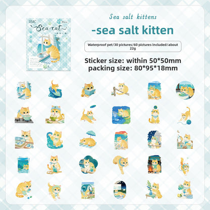 Caja de stickers kitty XL-60 pzas