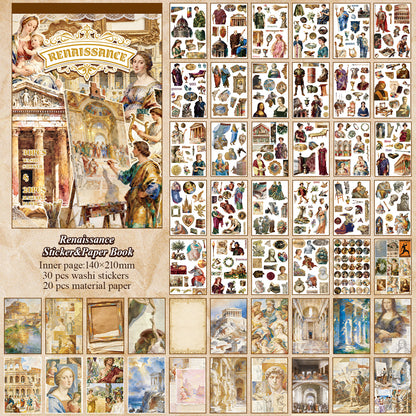 Block de stickers Renaissance-50 hojas