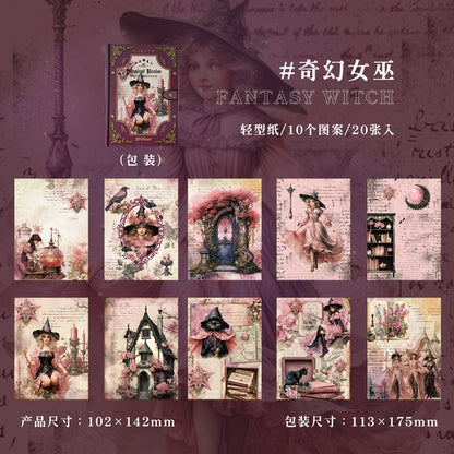 Papel magical realm-20 pzas
