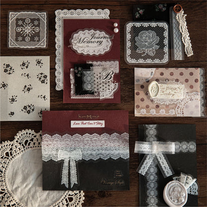 Stickers lace story-30 pzas