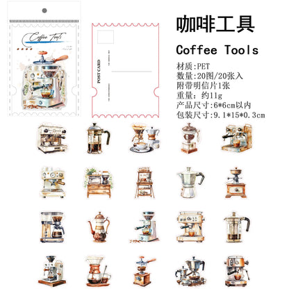 Stickers series coffee-20 pzas