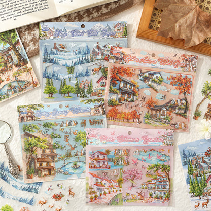 Sticker escenarios "Estaciones"