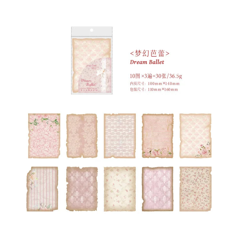Papel vintage gentle breeze-30 pzas