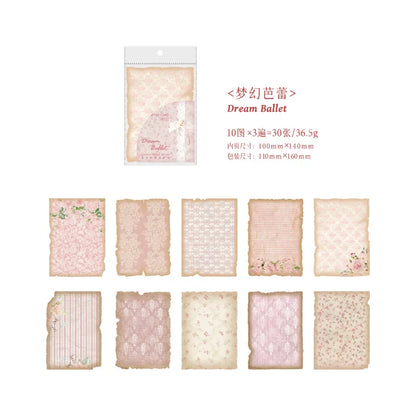 Papel vintage gentle breeze-30 pzas