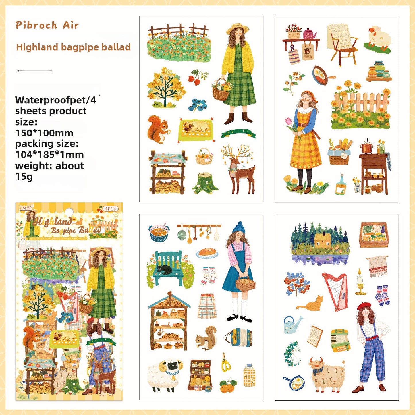 Stickers vacation-4 planchas