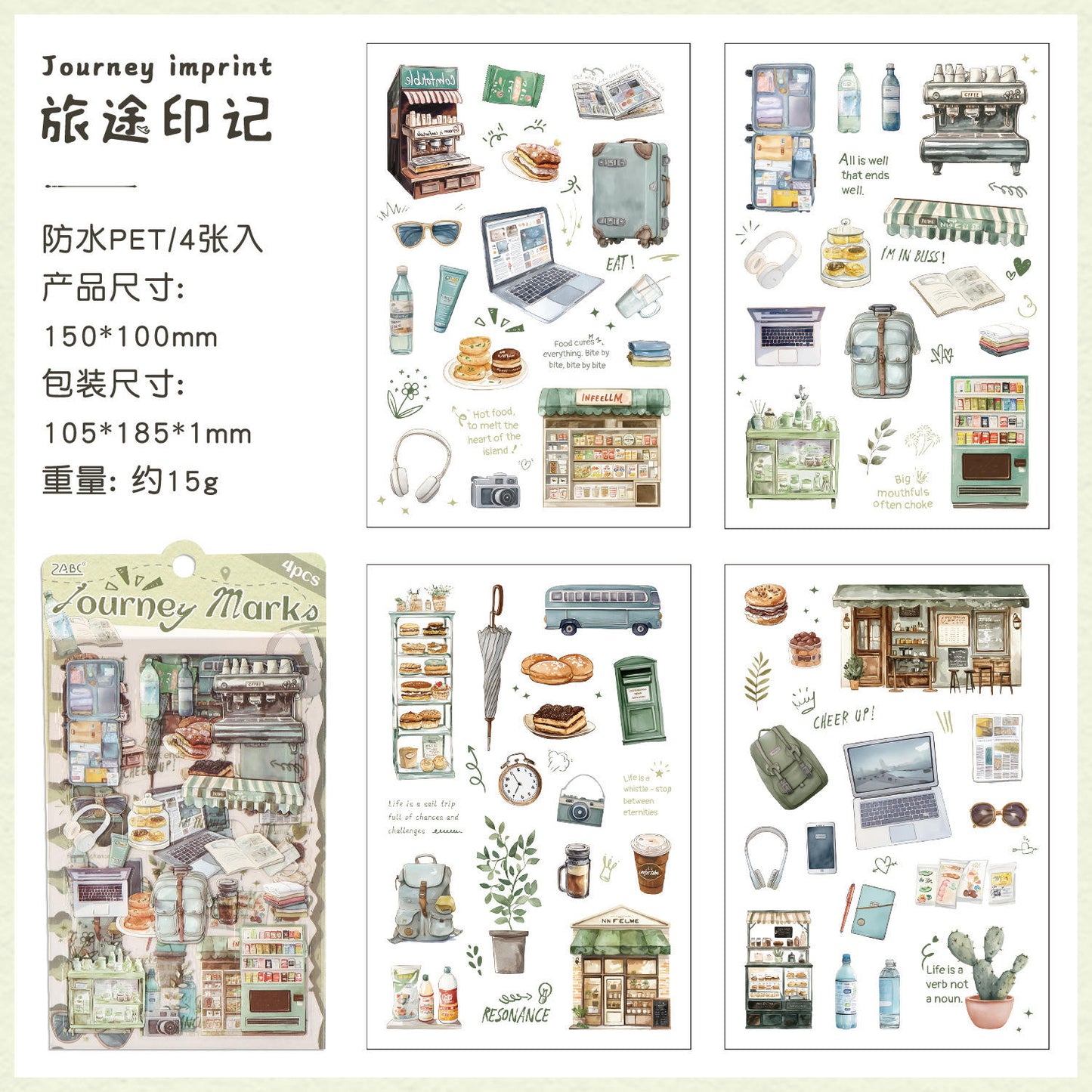 Stickers planner-4 planchas