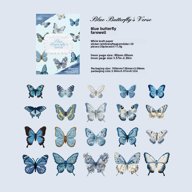 Stickers butterfly-20 pzas