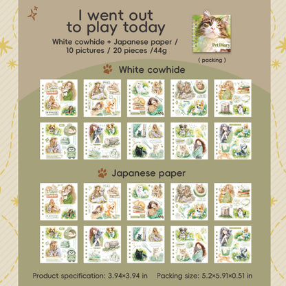 Block stickers gatitos-20 hojas