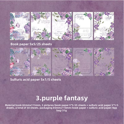 Block decopaper roses-30 pzas