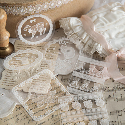 Stickers lace story-30 pzas