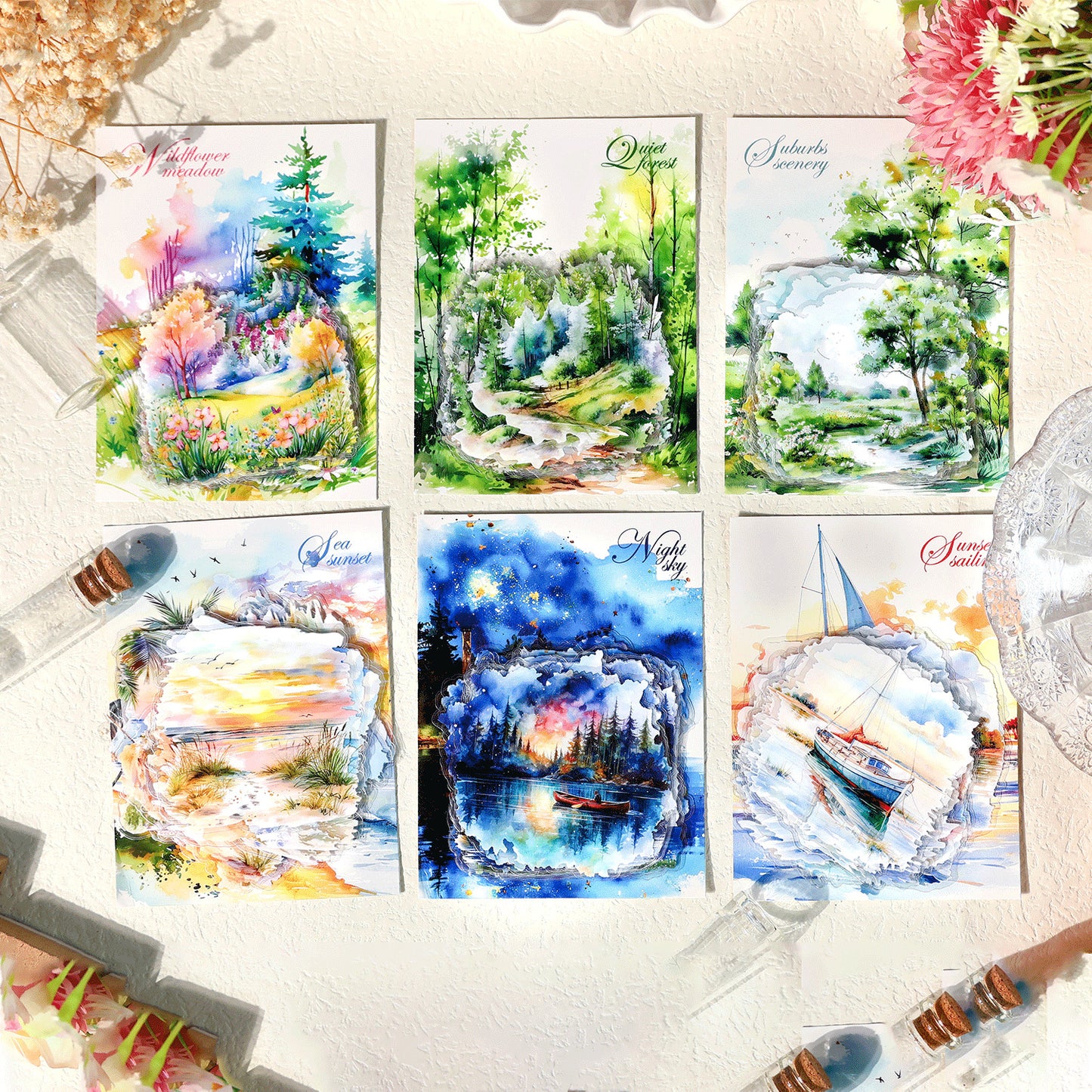 Stickers sea forest-20 pzas