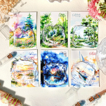 Stickers sea forest-20 pzas