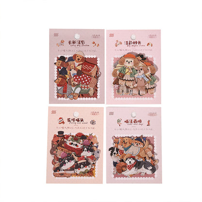 Stickers animales de cartonaje-30 pzas