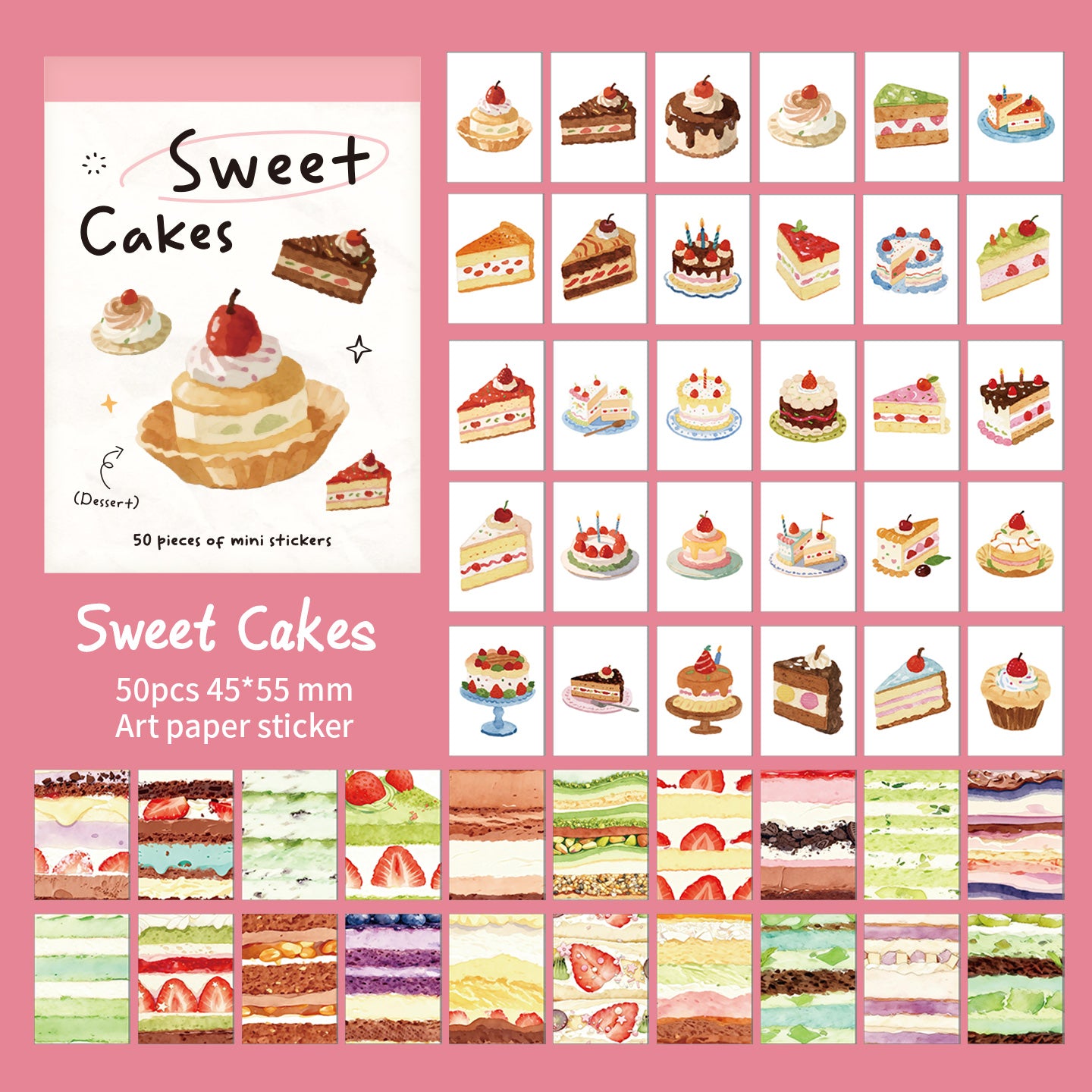 Mini librito de stickers cute-50 pzas