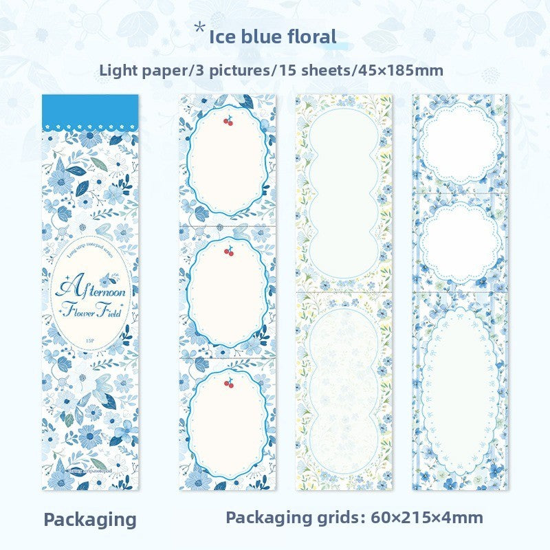 Notepad decopapel long strip-15 pzas